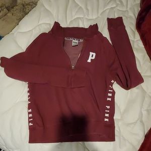 PINK Victoria Secret University Maroon pullover